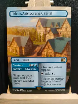 Jidoor, Aristocratic Capital (Borderless) Final Fantasy - NM (see pics) MTG - Image 1