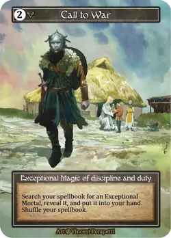 Sorcery: Contested Realm Beta Call to War Exceptional Foil NM - Image 1