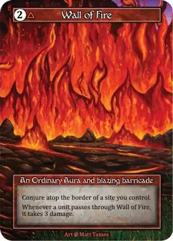 Sorcery: Contested Realm Beta Wall of Fire Ordinary Foil NM - Image 1