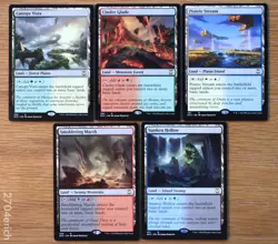 Set 5 Rare Battle Dual Lands *NM* Magic MTG EDH Group Commander Deck Building - Image 1