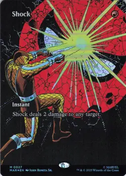 MTG Shock (Borderless) (27) | NM Foil | Spider-Man {MAR} - Image 2