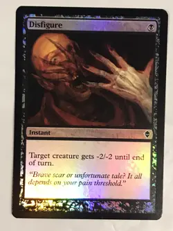 Disfigure SP Foil Zendikar MTG - Image 1