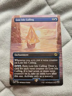 MTG Lost Isle Calling (Borderless) 0444 Lord of the Rings M/NM - Image 1