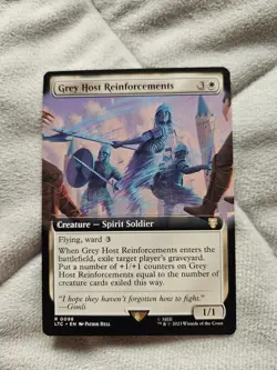 MTG 0098 Grey Host Reinforcements Extended Art [Commander Tales of Middle-Earth] - Image 1