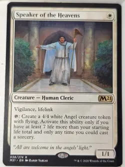 Speaker of the Heavens - 2021 Core Set M21 - Magic the Gathering MTG Nice! - Image 1