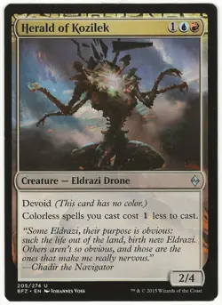 MTG Herald of Kozilek Battle for Zendikar Uncommon NM - Image 1