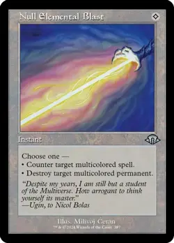 Magic: The Gathering Null Elemental Blast Retro Frame 387 Uncommon Foil NM MH3 - Image 1