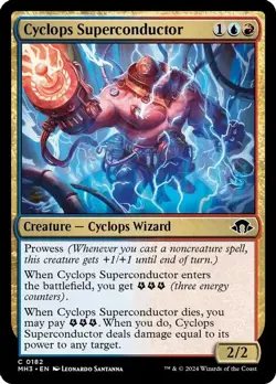2x Magic: The Gathering Cyclops Superconductor 182 Common Foil NM MH3 - Image 1