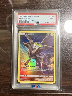2022 POKEMON SWORD & SHIELD BRILLIANT STARS #TG05 FULL ART/ZEKROM PSA 9 - Image 1