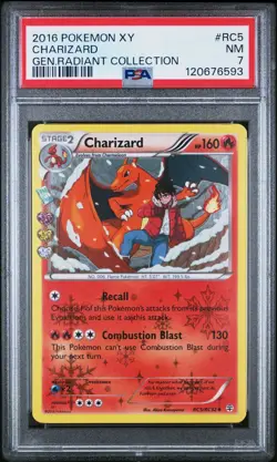 Pokemon 2016 XY Generations Radiant Collection Charizard #RC5, PSA 7 - Image 3