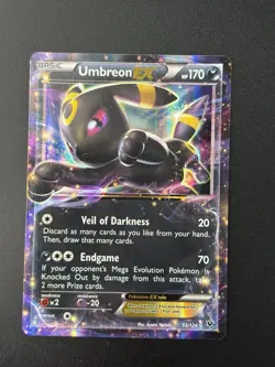 Pokemon Umbreon TCG Holo Rare Card EX XY Fates Collide 55/124 NM Condition - Image 2