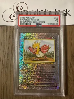PSA 7 - Pokemon SPEAROW 94/110 Reverse Holo - LEGENDARY COLLECTION - Fireworks - Image 1