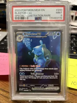 2023 Pokemon Blastoise ex Special Illustration Rare Mint 9 PSA - Image 1