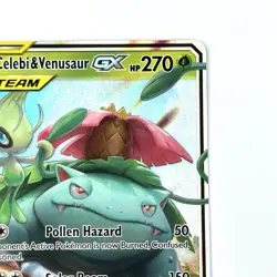 Celebi & Venusaur GX 1/181 NM/LP Team Up Full Art Pokemon TCG - Image 5