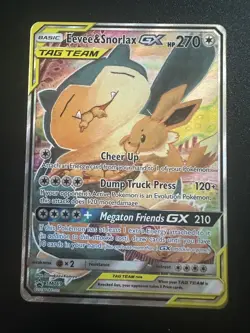 Eevee & Snorlax GX SM169 Near Mint | Pokemon TCG Tag Team All Stars - Image 1
