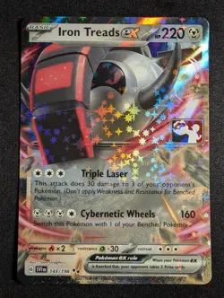 Pokemon Iron Treads ex 143/198 Double Rare Prize Pack Series 3 NM - Image 1