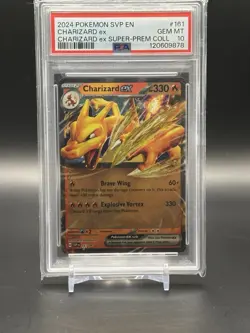 Charizard EX Pokemon TCG Black Star Promo 161 PSA 10- Super Premium Collection - Image 1