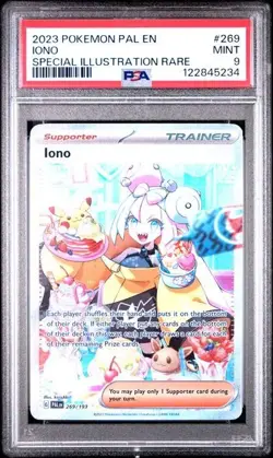PSA 9 Iono 269/193 Pokemon SV Paldea Evolved SIR Special Illustration Rare - Image 1