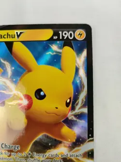 Pikachu V SWSH061 Holo Rare Promo - Pokemon Sword & Shield Shining Fates NM/M - Image 3