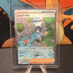 🔥 Twilight Masquerade “Lana’s Aid” 219/167 SIR Full Art Trainer Pokemon TCG🔥✅ - Image 1