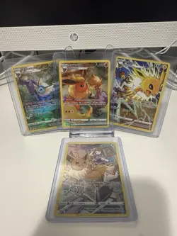 Pokemon Brilliant Stars Trainer Gallery Set of 4. Eevee Vaporeon Flareon Jolteon - Image 1