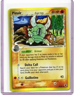 Pinsir (Delta Species) - 9/101 - Holo Rare HP, English Pokemon EX - Image 1