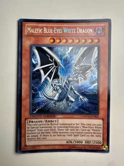 YuGiOh Malefic Blue-Eyes White Dragon YMP1-EN002 Secret Rare Limited - NM - Image 1