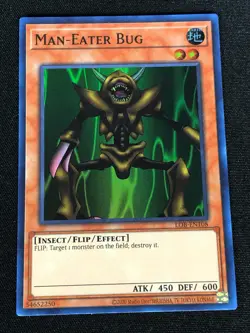 YUGIOH MAN EATER BUG LOB-EN108 SUPER (NM) - Image 1