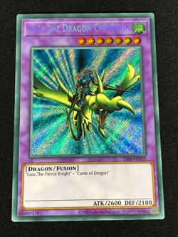Yugioh Gaia The Dragon Champion LOB-EN125 Secret (NM) - Image 1