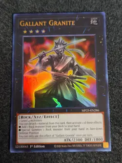 x1 Gallant Granite - MP25-EN286 - Ultra Rare - 1st Edition Yu-Gi-Oh! M/NM - Image 1