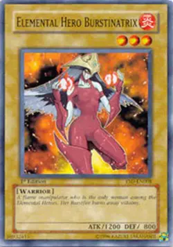 1x (P) Elemental Hero Burstinatrix - YSD-EN008 - Common - 1st Edition YuGiOh - Image 1