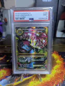 Pokemon M Venusaur EX Full Art Holo PSA 9 Evolutions Ultra Rare Card 100/108 - Image 1
