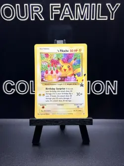 Happy Birthday Pikachu Holo 24 Celebrations Birthday Pokemon Card NM - Image 1