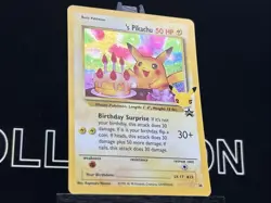 Happy Birthday Pikachu Holo 24 Celebrations Birthday Pokemon Card NM - Image 4