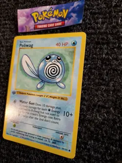 POLIWAG Pokemon Card - WOTC - 1st Edition - Base Set - Shadowless - 59/102 NM - Image 2
