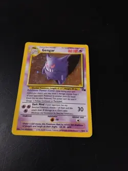 Gengar 5/62 Rare Holo Evolves From Haunter Medium Play - Pokemon Card Free Post - Image 1