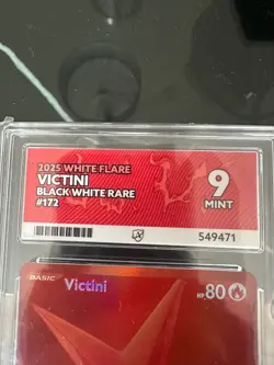 Pokemon TCG Victini White Flare Card 172/086 English Edition 2025 - Ace 9 - Image 2