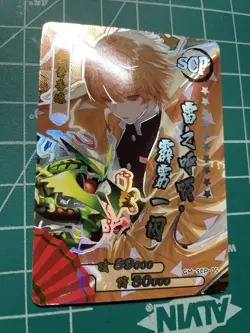 Zenitsu x Rayquaza SCP Foil Card Demon Slayer x Pokemon - Image 3