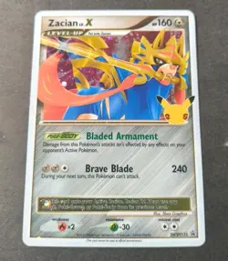 Pokemon Zacian LV. X Black Star Promo Holo Card SWSH135 NM - Image 1