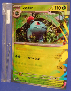 POKEMON MEGA EVOLUTION VENUSAUR IVYSAUR LENTICULAR CARD SIGN 17.25" x 24" - Image 2