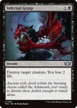 Infernal Grasp [Tarkir: Dragonstorm] MTG - Image 1