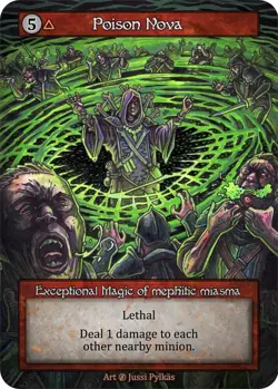 Sorcery: Contested Realm Beta Poison Nova Exceptional Regular NM - Image 1