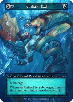 3x Sorcery: Contested Realm Beta Unland Eel Exceptional Regular NM - Image 1