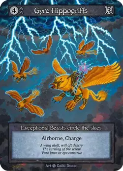 3x Sorcery: Contested Realm Beta Gyre Hippogriffs Exceptional Regular NM - Image 1