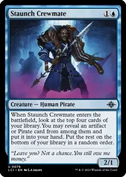 4x Magic: The Gathering Staunch Crewmate 79 Uncommon Regular NM LCI - Image 1