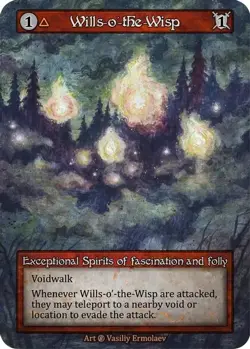 3x Sorcery: Contested Realm Beta Wills-o'-the-Wisp Exceptional Regular NM - Image 1