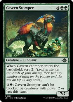 4x Magic: The Gathering Cavern Stomper 177 Common Regular NM LCI - Image 1