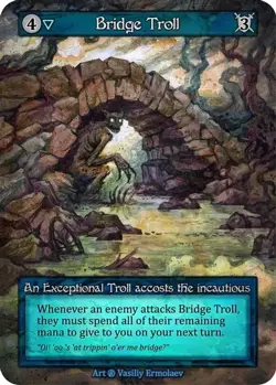 3x Sorcery: Contested Realm Beta Bridge Troll Exceptional Regular NM - Image 1