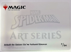 2025 MTG Spider-Man Behold The Sinister Six Art Series Gold Stamp #7 - Image 2