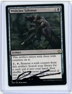 Wishclaw Talisman Foundations Rare Signed Artist Proof MTG - Image 2